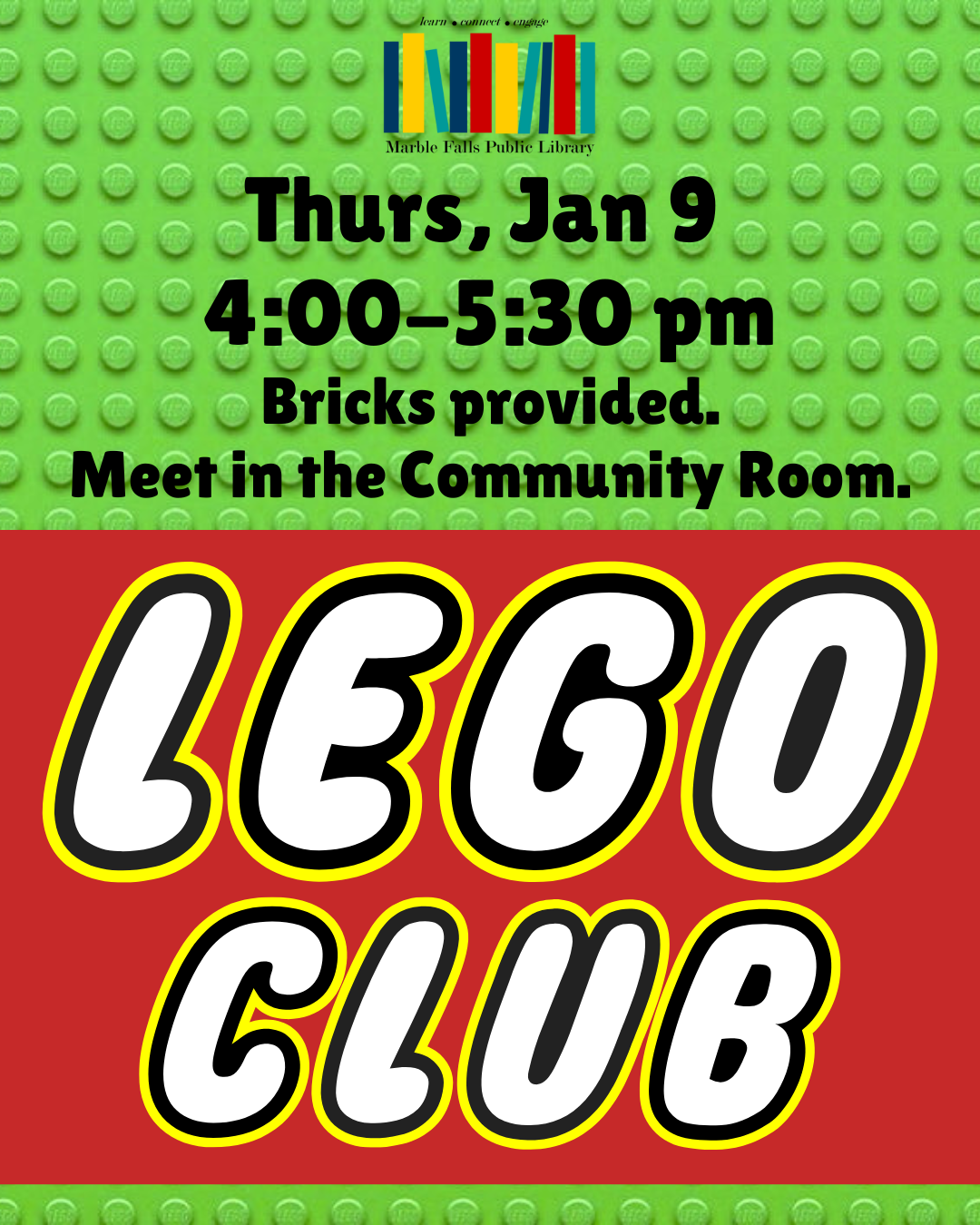 Lego Club Marble Falls Public Library